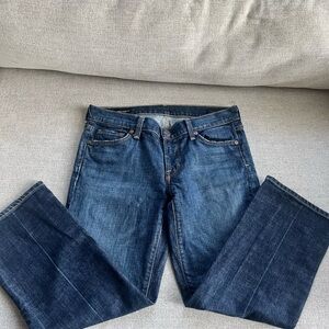 Citizen of humanity cropped jeans low waist stretch size 27